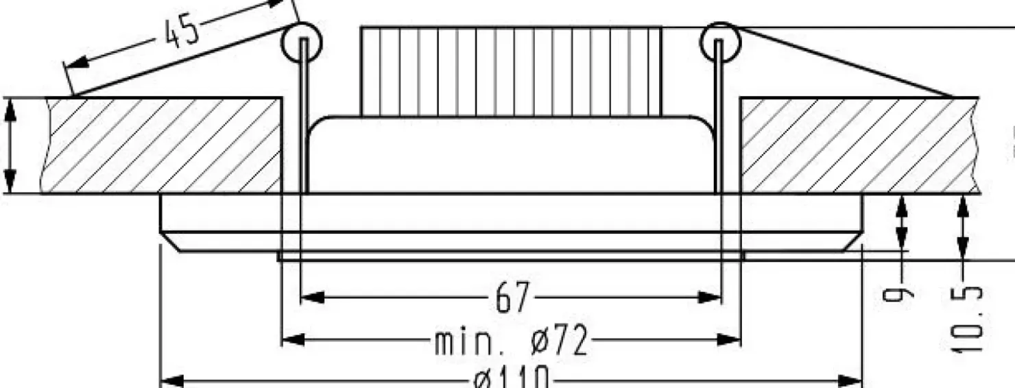 Oprawa podtynkowa, białe oświetlenie LED 2263908 z serii RING | Kaja Oświetlenie*Sklep Kaja Flash Sale