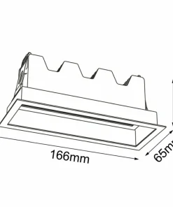 Oprawa techniczna do wbudowania LED 10W 4000K ANT 3047 A-GLARE | Kaja*Sklep Kaja Clearance