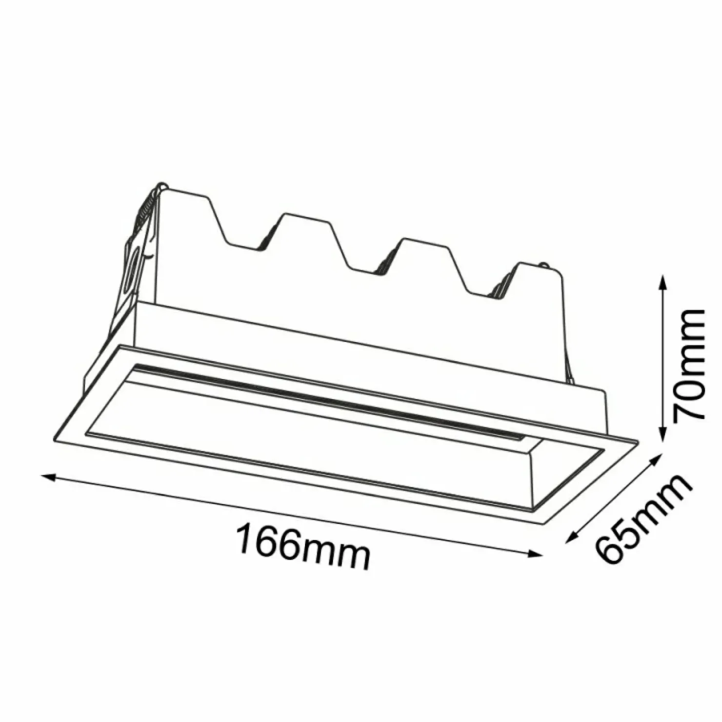 Oprawa techniczna do wbudowania LED 10W 4000K ANT 3047 A-GLARE | Kaja*Sklep Kaja Clearance