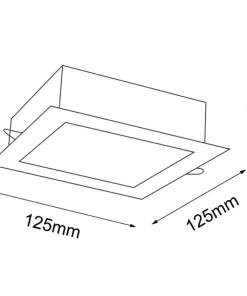 Oprawa wpustowa LED do łazienki IP44 3000K ANT 7727 z serii TOTTO*Sklep Kaja Clearance