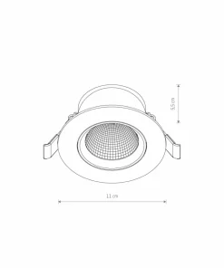 Oprawa wpustowa oczko LED 10W 3000K ⌀11cm 10551 EGINA LED | Kaja*Sklep Kaja Flash Sale