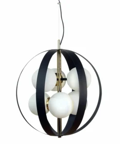 Best Sklep Kaja Ozdobna, czarno-złota lampa wisząca do salonu ZM 1138 z serii NELA
