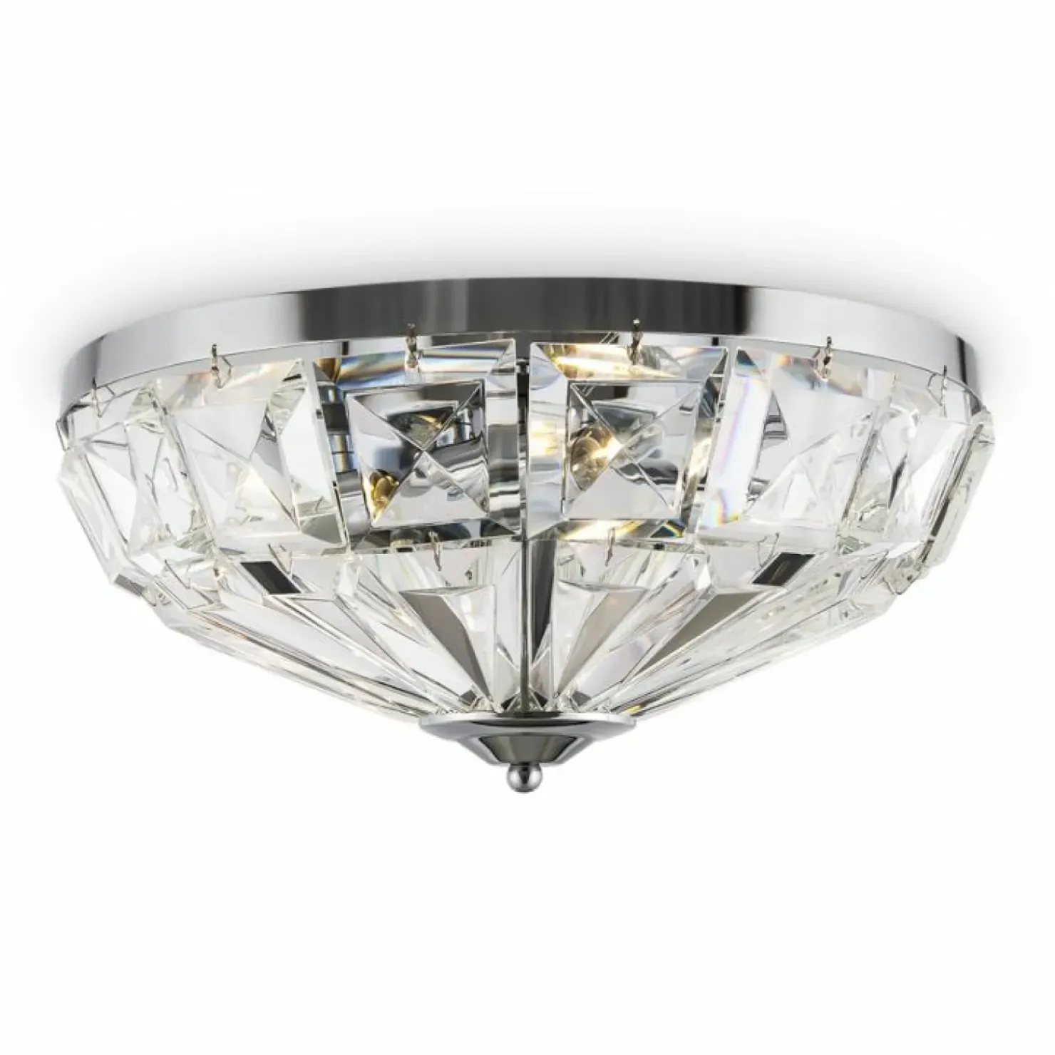 Ozdobna, kryształowa lampa sufitowa ⌀39,6cm MOD094CL-04CH FACET*Sklep Kaja Fashion