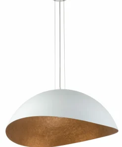 Flash Sale Sklep Kaja Ozdobna lampa wisząca biało-miedziana SIG 40624 z serii SOLARIS | Kaja