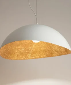 Flash Sale Sklep Kaja Ozdobna lampa wisząca biało-miedziana SIG 40624 z serii SOLARIS | Kaja