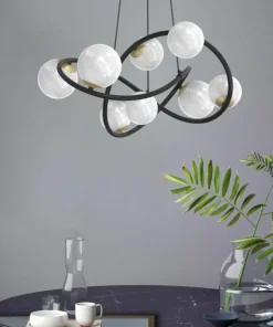 Cheap Sklep Kaja Ozdobna lampa wisząca w stylu molekuł MD4922-8-EBGN NISYRO | Kaja
