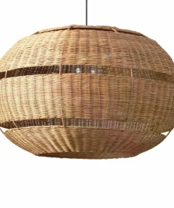 Flash Sale Sklep Kaja Ozdobna lampa z plecionym abażurem ABR-LW19-BH-E27 BOHO | Kaja brązowy