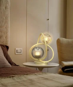 Ozdobna lampka na szafkę nocną i do salonu WF 8015-204 METZ | Kaja*Sklep Kaja Fashion