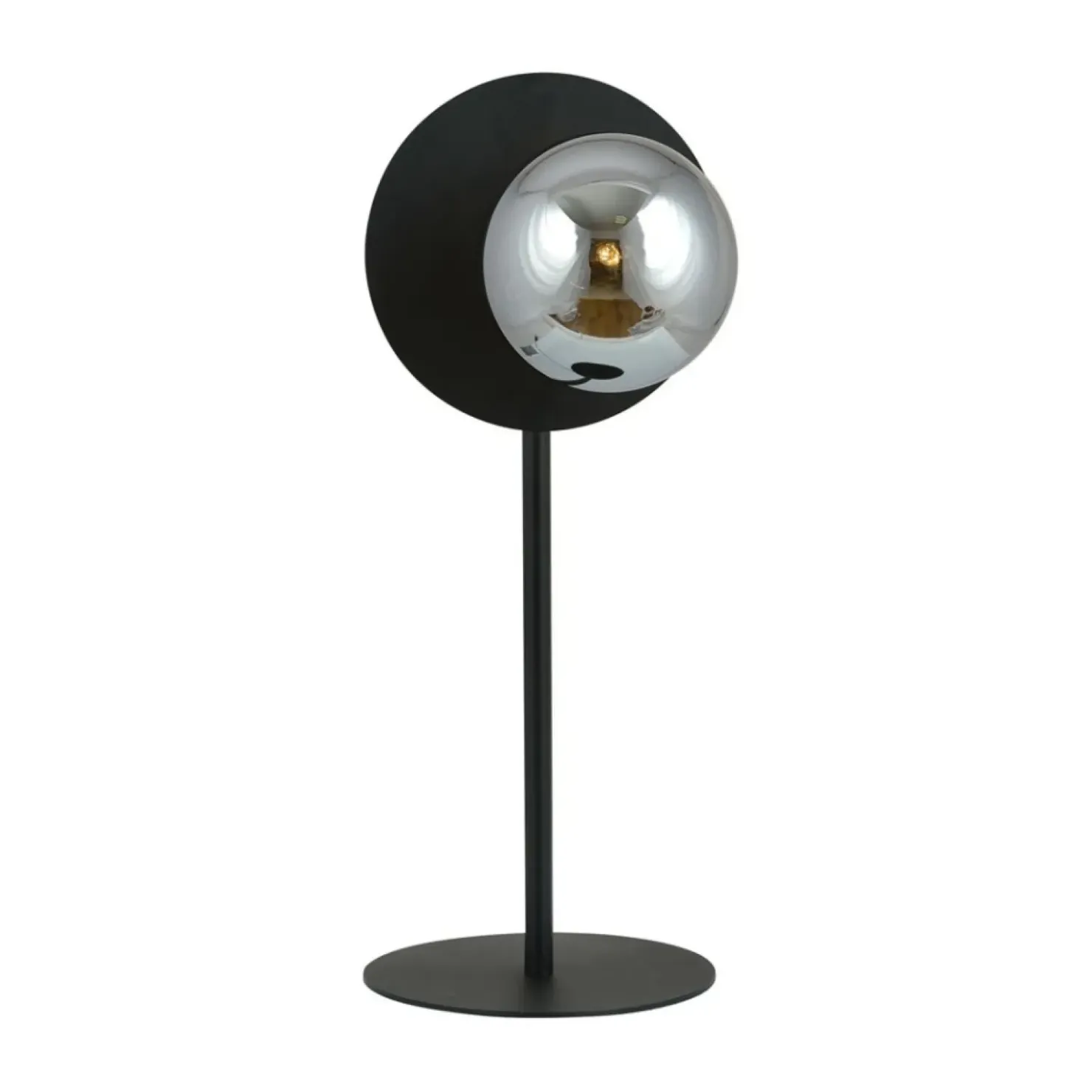 Ozdobna, niesymetryczna lampka stołowa - czarna 1186/LN z serii OSLO*Sklep Kaja Cheap