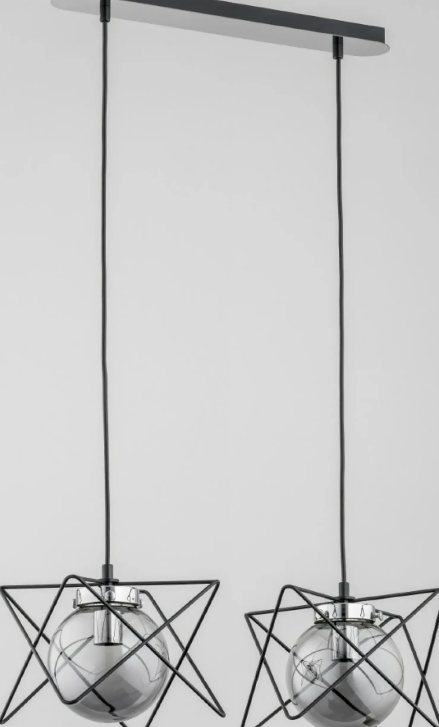 Cheap Sklep Kaja Ozdobna, nowoczesna lampa wisząca na 2 klosze AL 62096 | Kaja