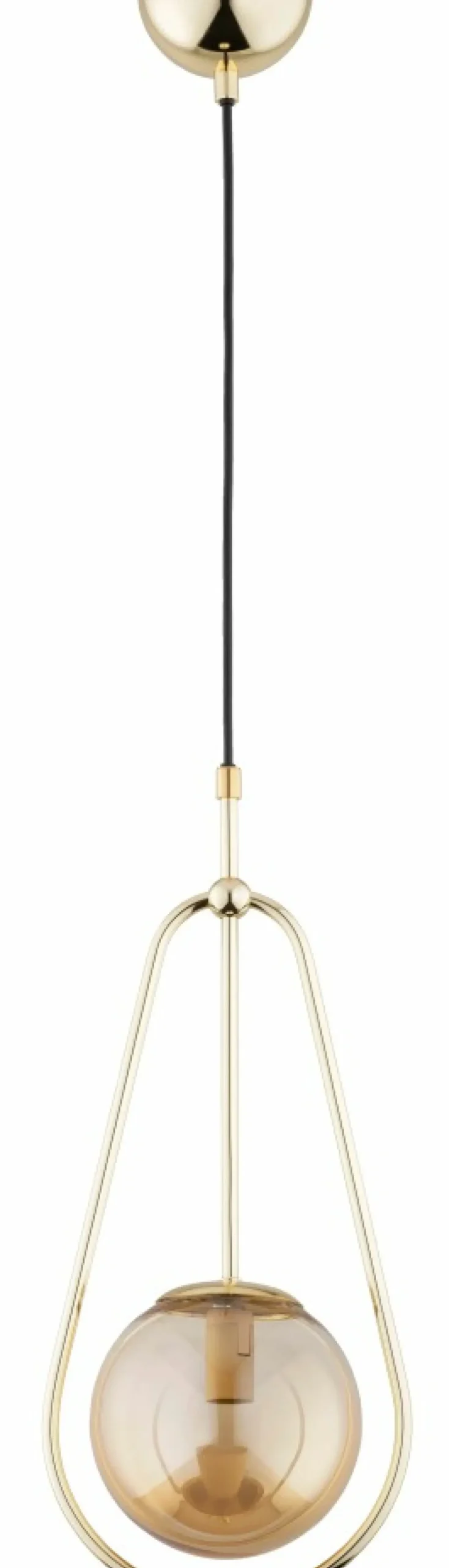 Discount Sklep Kaja Ozdobna, złota lampa z bursztynowym kloszem AL 61239 z serii EL-DORADO | Kaja Oś