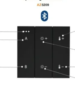 Panel do sterowania 2-GROUP BLUETOOTH AZ5209 TRACK MAGNETIC | Kaja*Sklep Kaja Clearance