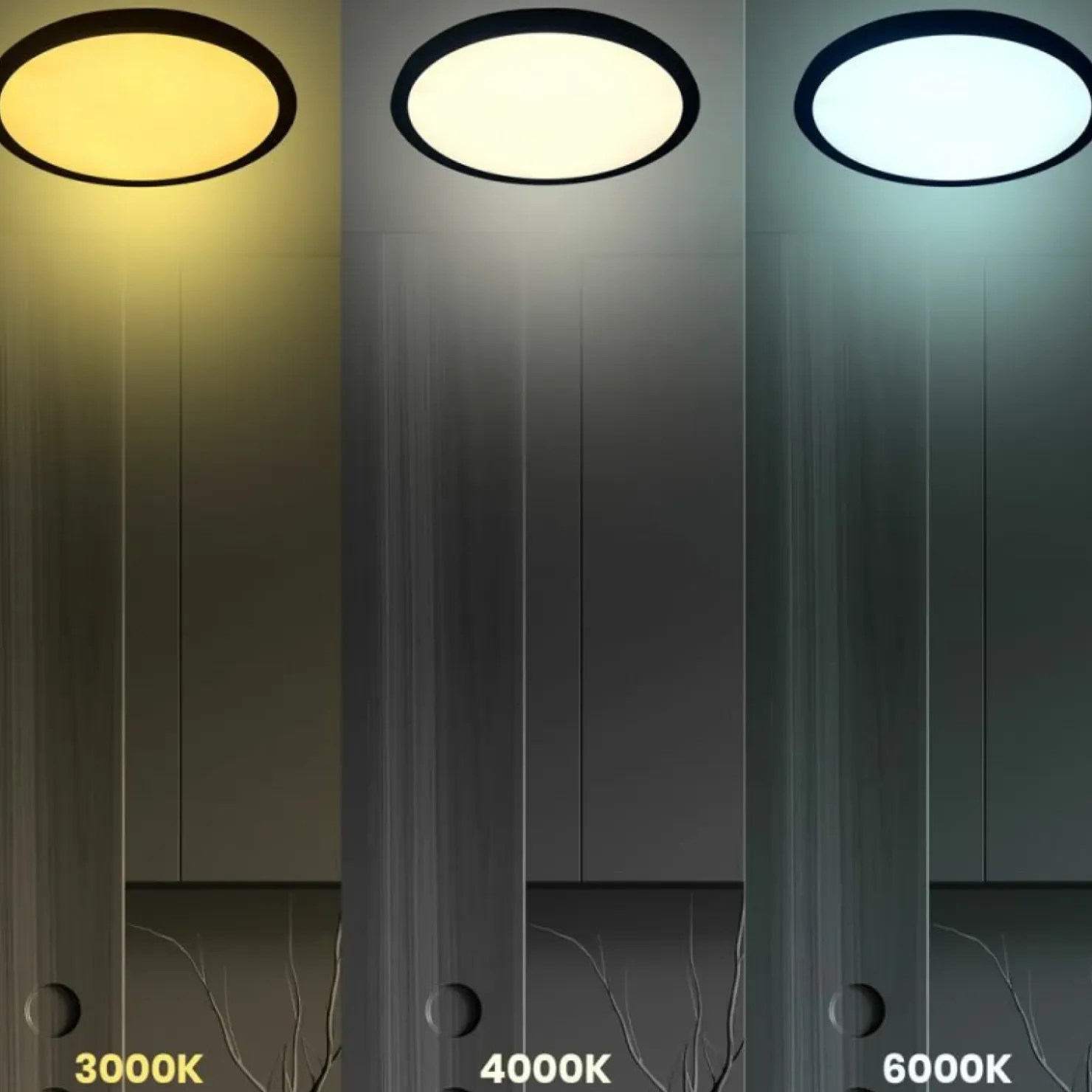 Płaska lampa sufitowa LED 3000K - 6000K ⌀60cm ML0442 MAQ | Kaja*Sklep Kaja Discount