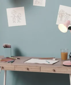 Pastelowa lampka biurkowa do pokoju dziewczynki K-MT-COSMO RÓŻOWY*Sklep Kaja Best