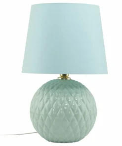 Pastelowa, zielona lampka z miętowym abażurem TK 5903 SANTANA | Kaja*Sklep Kaja Sale