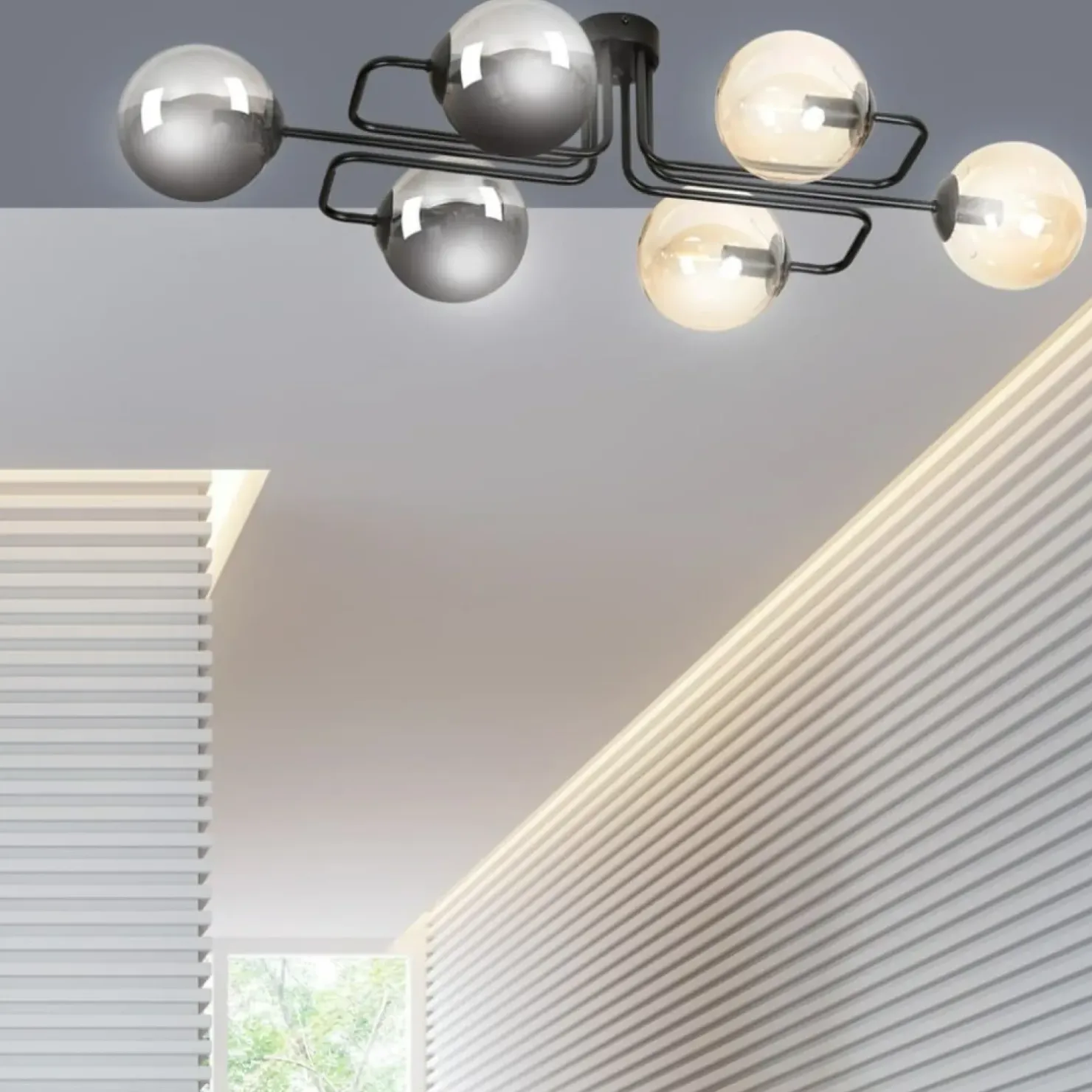 Online Sklep Kaja Personalizowana lampa sufitowa z kloszami 834/6A2 | Kaja Oświetlenie