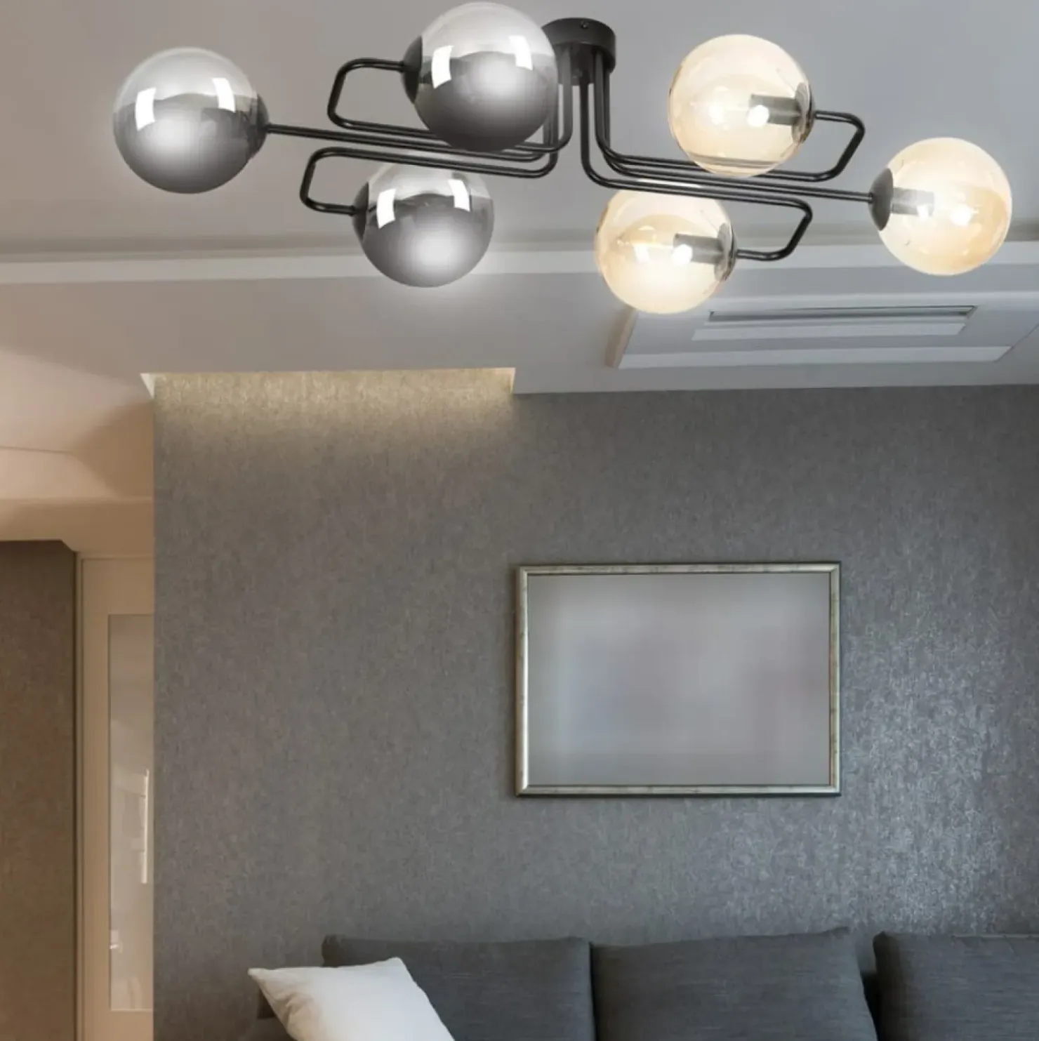 Online Sklep Kaja Personalizowana lampa sufitowa z kloszami 834/6A2 | Kaja Oświetlenie
