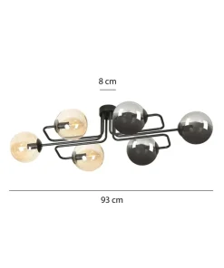 Online Sklep Kaja Personalizowana lampa sufitowa z kloszami 834/6A2 | Kaja Oświetlenie