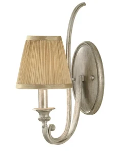 Piaskowo-srebrna lampa ścienna FE-ABBEY1 z serii ABBEY*Sklep Kaja Cheap