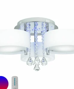 Store Sklep Kaja Piękna lampa sufitowa z funkcją sleep DRS8006/3 8C | Kaja Oświetlenie chrom