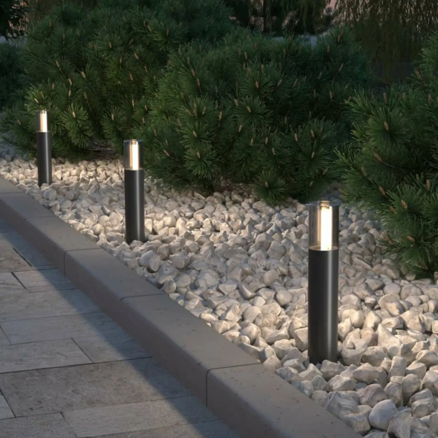 Pionowa lampa ogrodowa, mocowana w podłożu O437FL-01GF1 z serii GLIDE*Sklep Kaja Hot