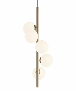 Best Sale Sklep Kaja Pionowa, złota lampa wisząca do kuchni P0574-05E-F7AA ARCTURUS | Kaja