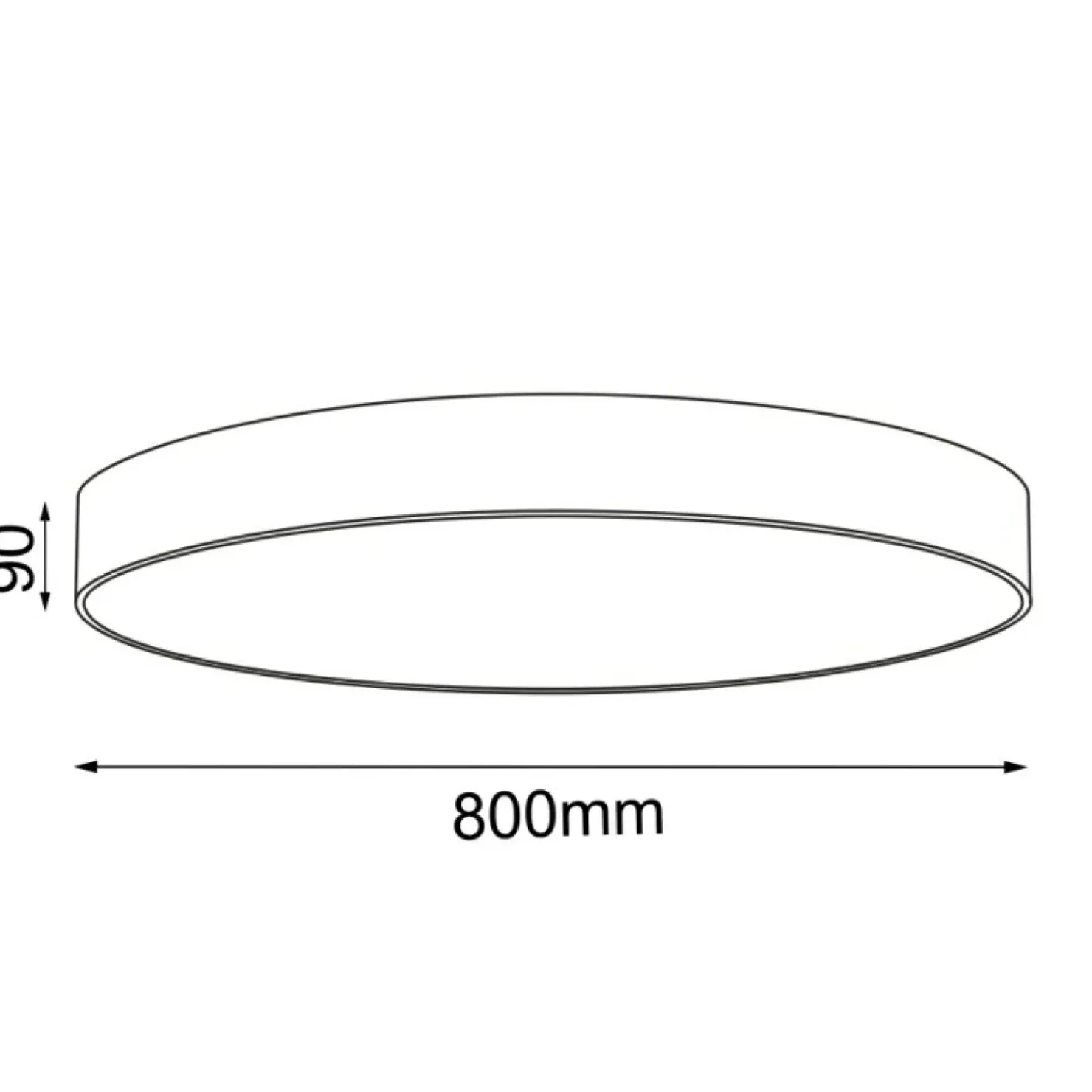 Plafon do dużego pomieszczenia ⌀80cm ANT 1295 SENGO | Kaja Oświetlenie*Sklep Kaja Sale