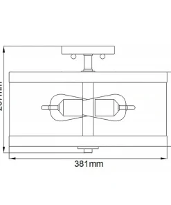 Plafon, lampa sufitowa, do korytarza FE-HARROW-SF z serii HARROW*Sklep Kaja Best