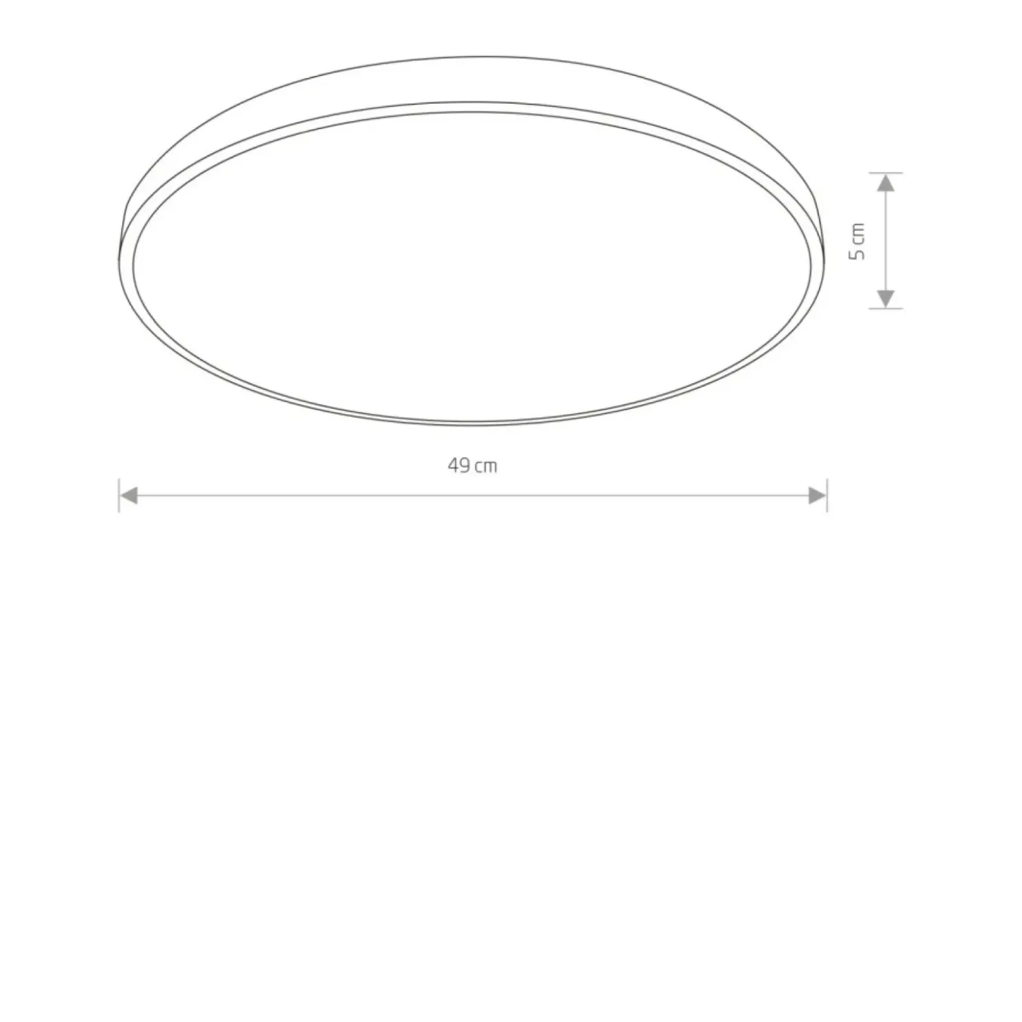 Plafon LED do łazienki IP44 ⌀49cm 3000K 10979 AGNES LED | Kaja*Sklep Kaja Sale