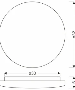 Plafon LED do klasycznego wnętrza ⌀32cm 13-28839 LINDA | Kaja*Sklep Kaja Clearance