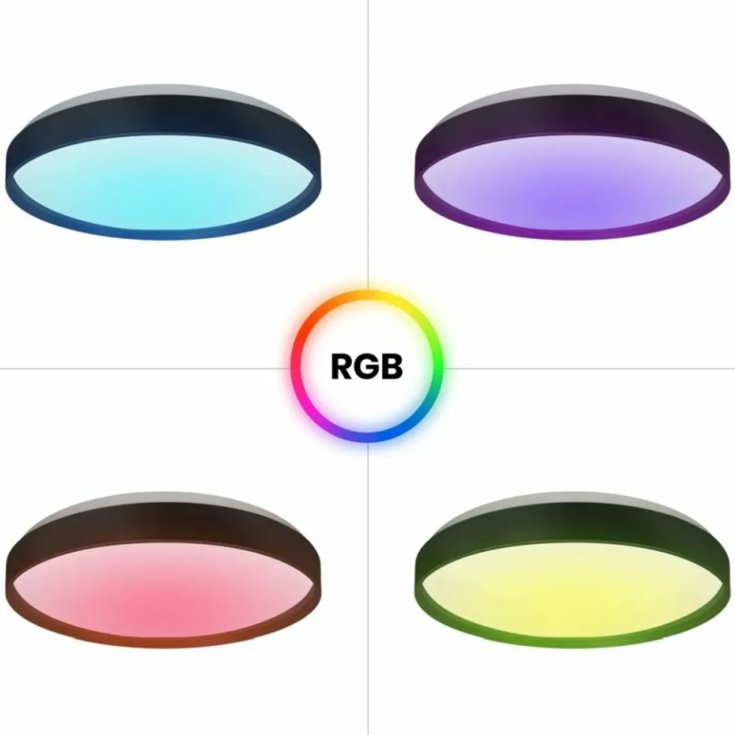 Plafon LED sterowany pilotem, kolorowe światło ML9965 RONDO | Kaja*Sklep Kaja Sale