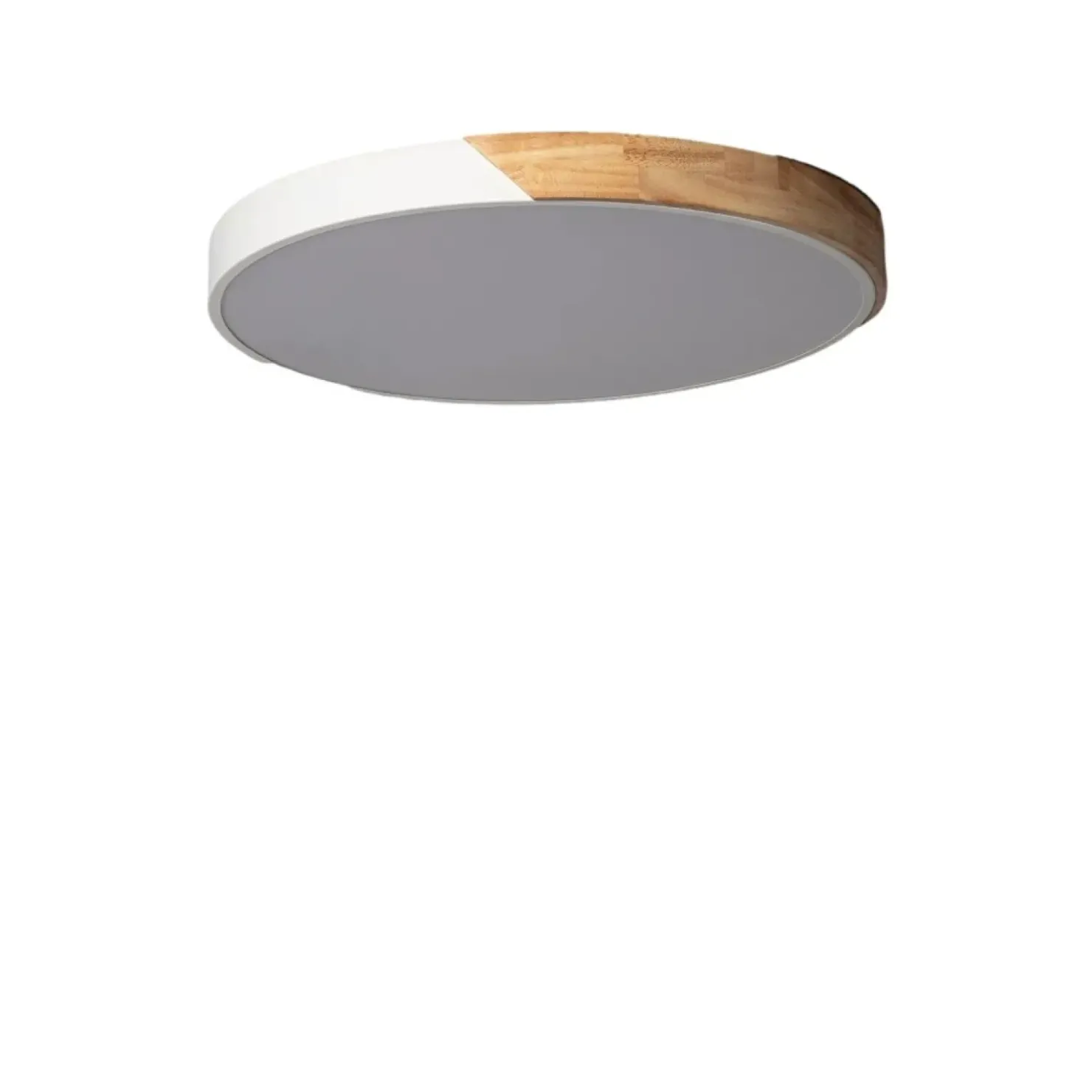 Plafon LED z dodatkiem drewna ⌀50cm ABR-PLOL-B-40W LAGIO | Kaja*Sklep Kaja Sale