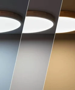 Plafon LED z dodatkiem drewna ⌀50cm ABR-PLOL-B-40W LAGIO | Kaja*Sklep Kaja Sale