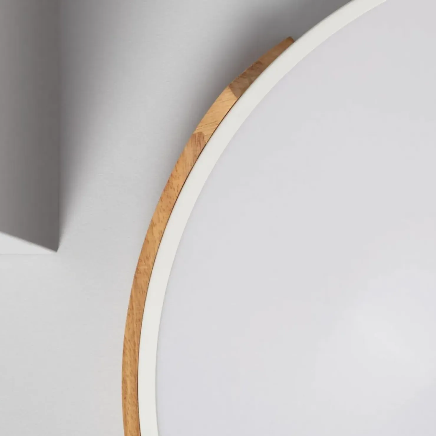 Plafon LED z dodatkiem drewna ⌀50cm ABR-PLOL-B-40W LAGIO | Kaja*Sklep Kaja Sale