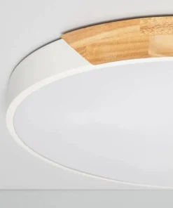 Plafon LED z dodatkiem drewna ⌀50cm ABR-PLOL-B-40W LAGIO | Kaja*Sklep Kaja Sale