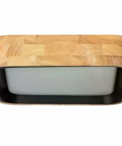 Plafon LED z elementami drewna ABR-PLKDM-15W-CCT NATURALE | Kaja*Sklep Kaja Fashion