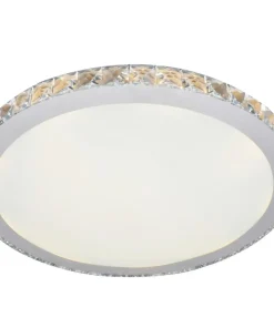 Plafon LED z kryształowym brzegiem ⌀38cm AZ1592 GALLANT | Kaja*Sklep Kaja Discount