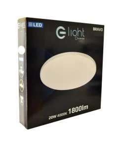Plafon LED ze srebrną ramką LED ⌀39cm 4000K ML4268 BRAVO | Kaja*Sklep Kaja Shop