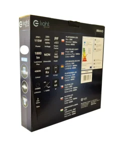 Plafon LED ze srebrną ramką LED ⌀39cm 4000K ML4268 BRAVO | Kaja*Sklep Kaja Shop