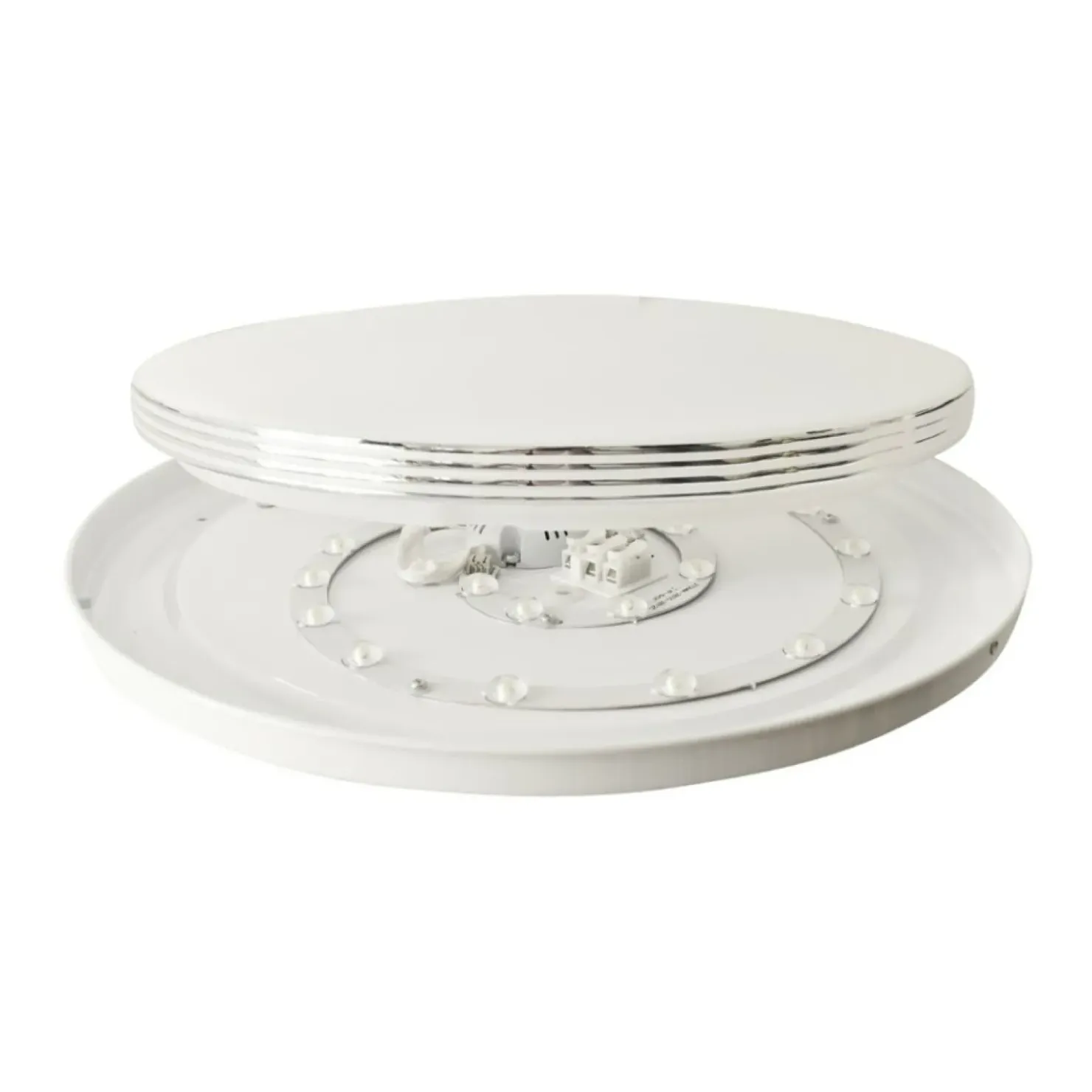 Plafon LED ze srebrną ramką LED ⌀39cm 4000K ML4268 BRAVO | Kaja*Sklep Kaja Shop