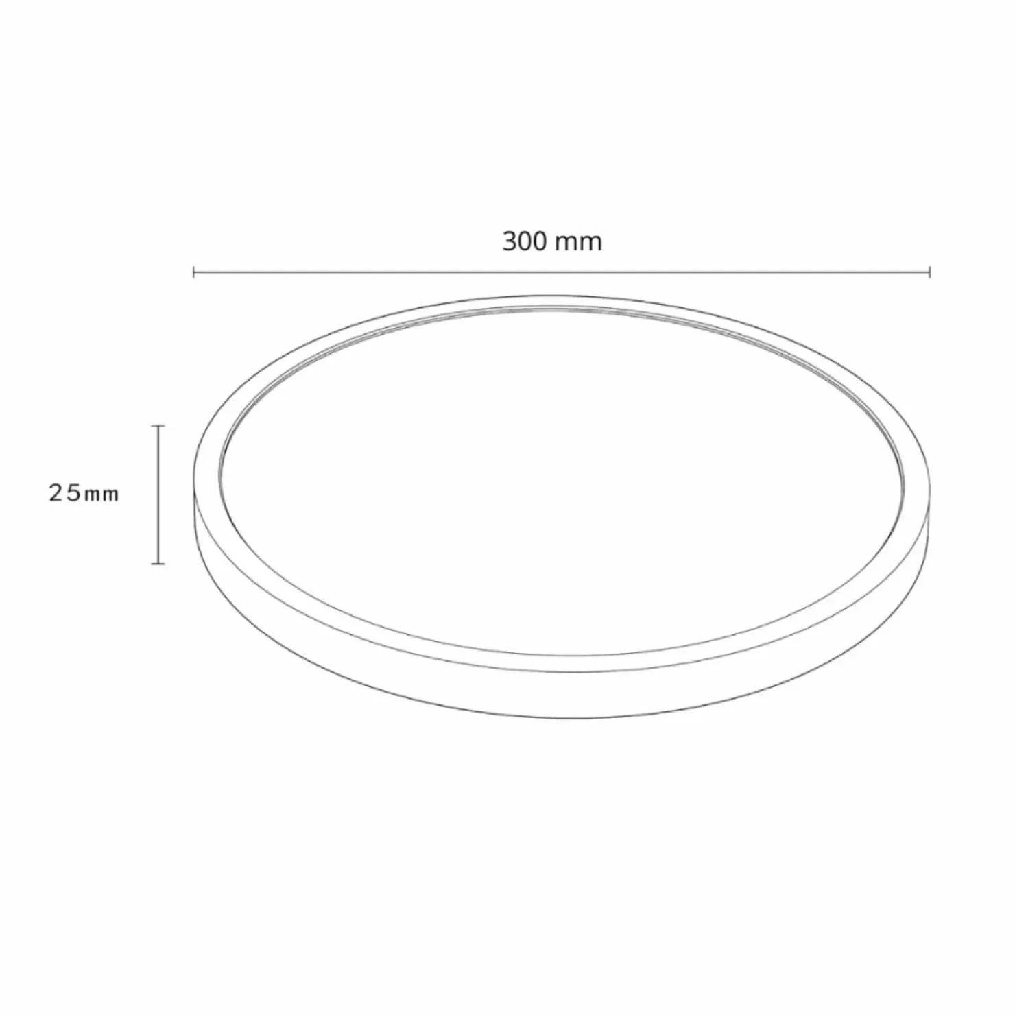 Plafon LED ze zmienną barwą ⌀30cm LP-2505/1C-30 BK CALIFORNIA | Kaja*Sklep Kaja Store