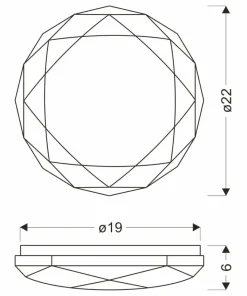 Plafon natynkowy LED 4000K ⌀22cm 12-28853 BALDO | Kaja Oświetlenie*Sklep Kaja Flash Sale