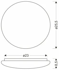Plafon natynkowy z neutralnym światłem ⌀25,5cm 12-28785 BELINA | Kaja*Sklep Kaja Hot
