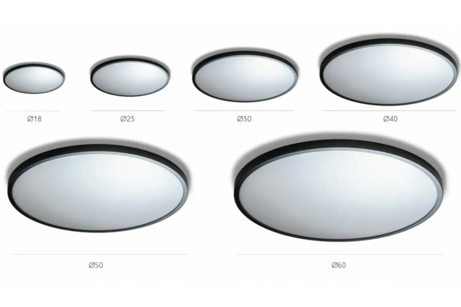 Plafon okrągły czarny 40cm LED 3000K AZ4247 MALTA | Kaja Oświetlenie*Sklep Kaja Cheap