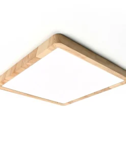 Plafon sufitowy, drewniana oprawa PLF-63827-300L-24W-WO z serii OLBIS*Sklep Kaja Online