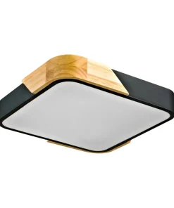 Plafon sufitowy w czarnym kolorze PLF-13187-BK-WO z serii SANTER*Sklep Kaja Online