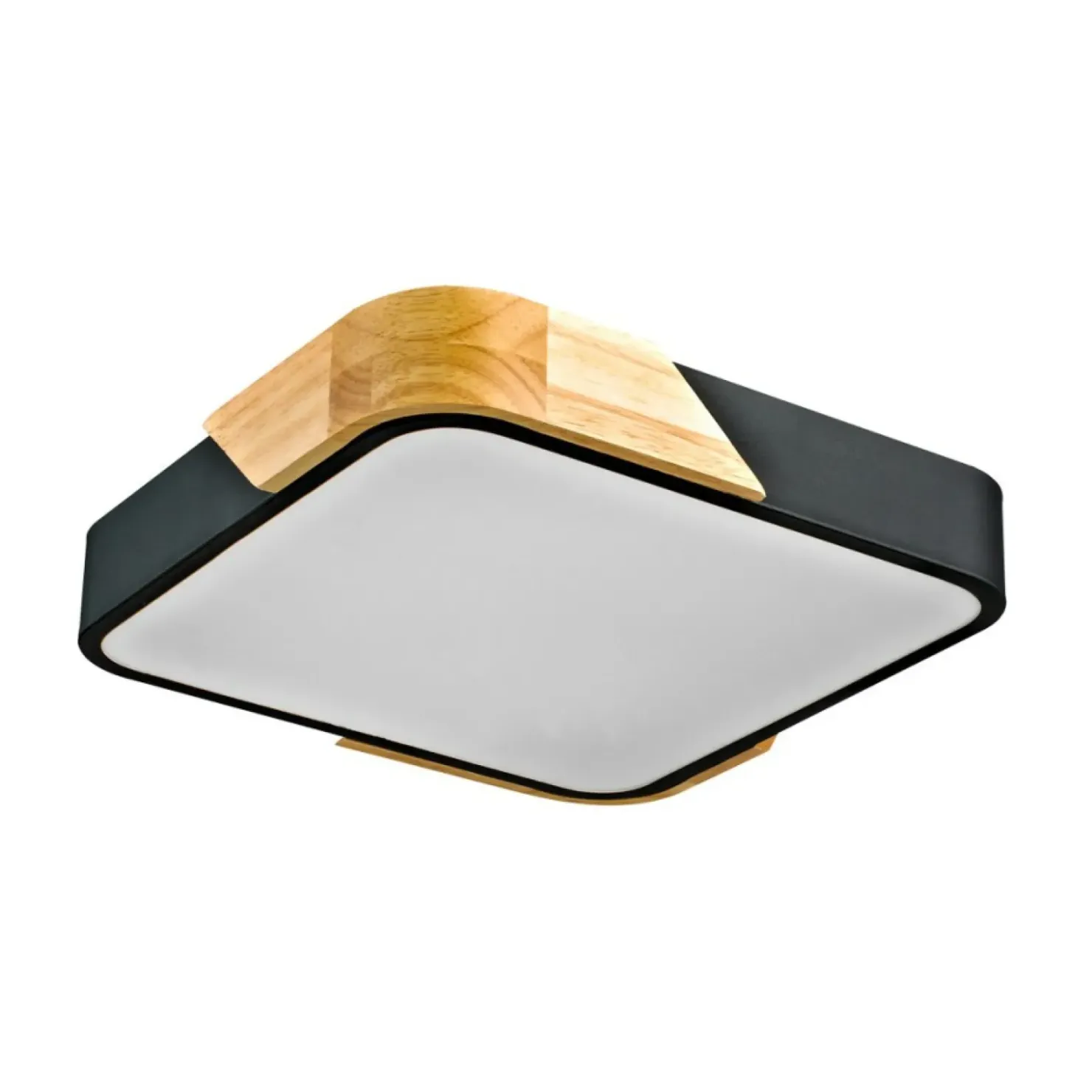 Plafon sufitowy w czarnym kolorze PLF-13187-BK-WO z serii SANTER*Sklep Kaja Online