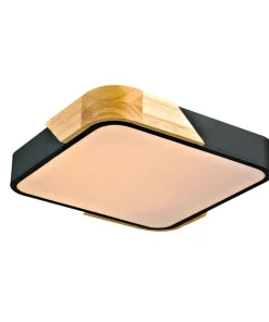 Plafon sufitowy w czarnym kolorze PLF-13187-BK-WO z serii SANTER*Sklep Kaja Online