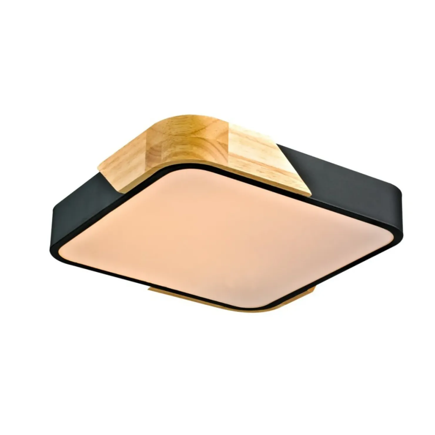 Plafon sufitowy w czarnym kolorze PLF-13187-BK-WO z serii SANTER*Sklep Kaja Online