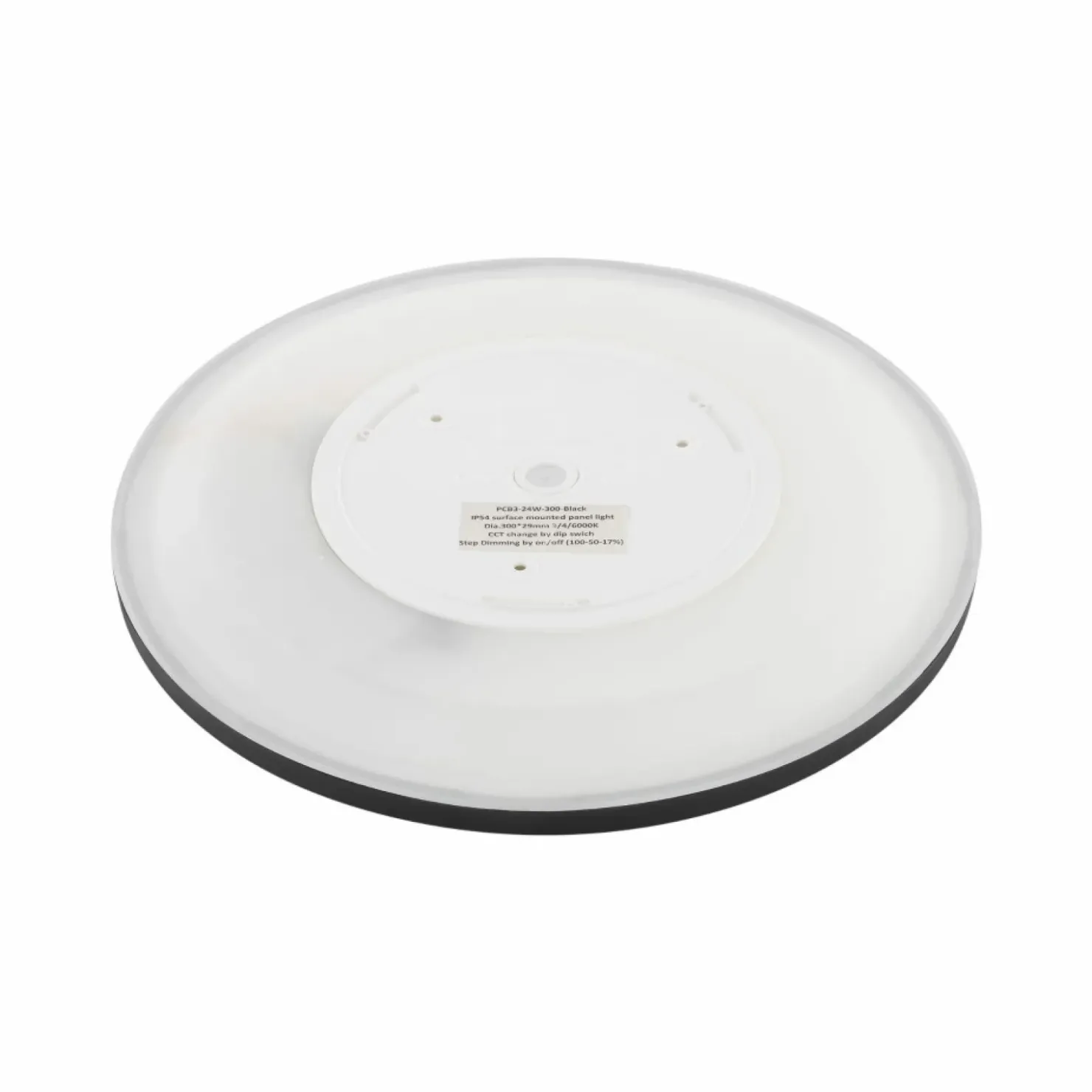 Plafon w kolorze czarno-białym, średnica 50cm IP54 TK 6905 z serii AQUA*Sklep Kaja Online